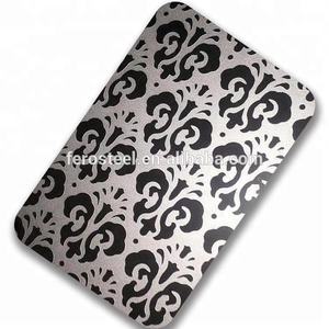 Foshan Ferosteel ayna siyah paslanmaz çelik kazınmış levha en kaliteli fiyat 201/304 sınıf 3mm kalınlığı plaka asansör kapı - Product Image 5