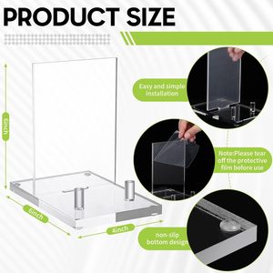 Expositor de Acrílico Transparente con Soporte para Libros, Cuadernos, Platos y Obras de Arte - Product Image 2