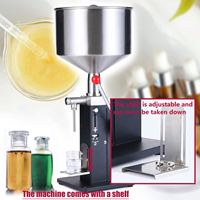 A03 Remplisseuse manuelle de crème/pâte/liquide Remplissage de bouteille de pâte de miel quantitatif avec échelle pour vêtements Huile Bière