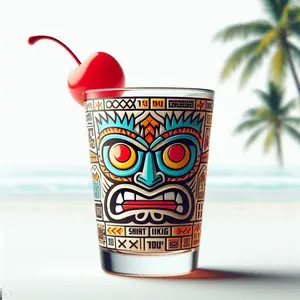 Custom logo funny unique beach souvenir hawaii tiki shot glass