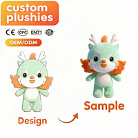 Mascotte en peluche personnalisée Dragon Chinois, personnage de marque pour événements, peluche douce, OEM ODM, logo personnalisé, souvenir sportif, vente en gros