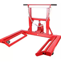 Chariot de roue 1500Lbs double cric hydraulique de transport de pneu de poussoir de roue