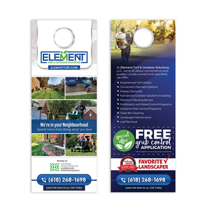 Flyers publicitaires personnalisés pour poignées de porte, cartes de visite promotionnelles, rectangulaires en papier couché 3,5 x 8,5 po - Product Image 2