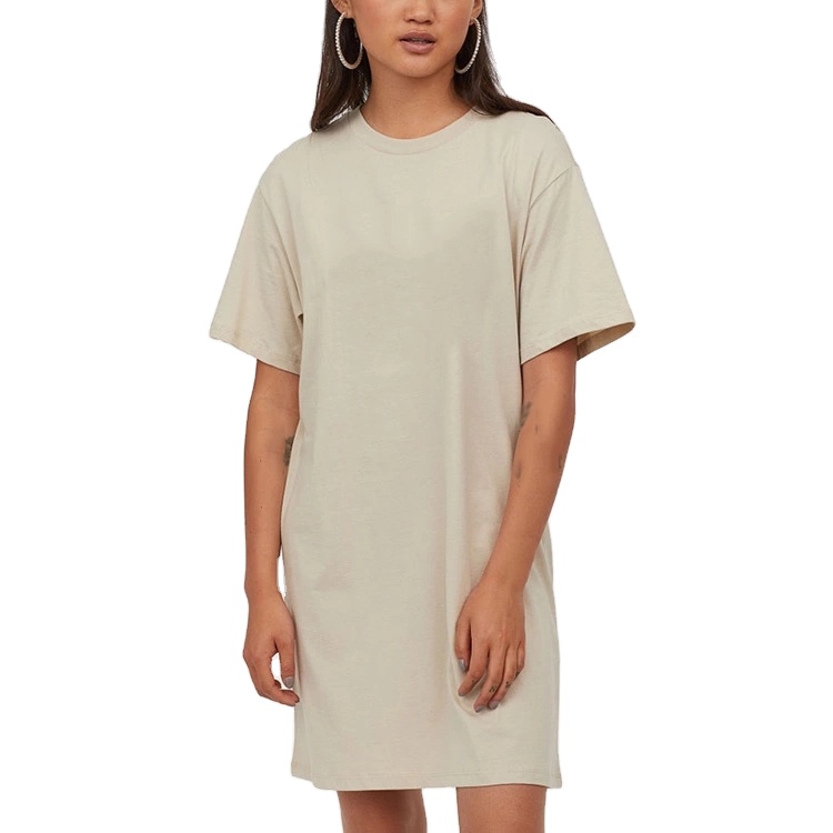 chinese dress ladies YEXIPO Women's Casual Summer Short Sleeve T Shirt Dress Nightgown Crew Neck  Loose Solid Color Basic Dresses with Pockets at Amazon Women's Clothing  store main image 0