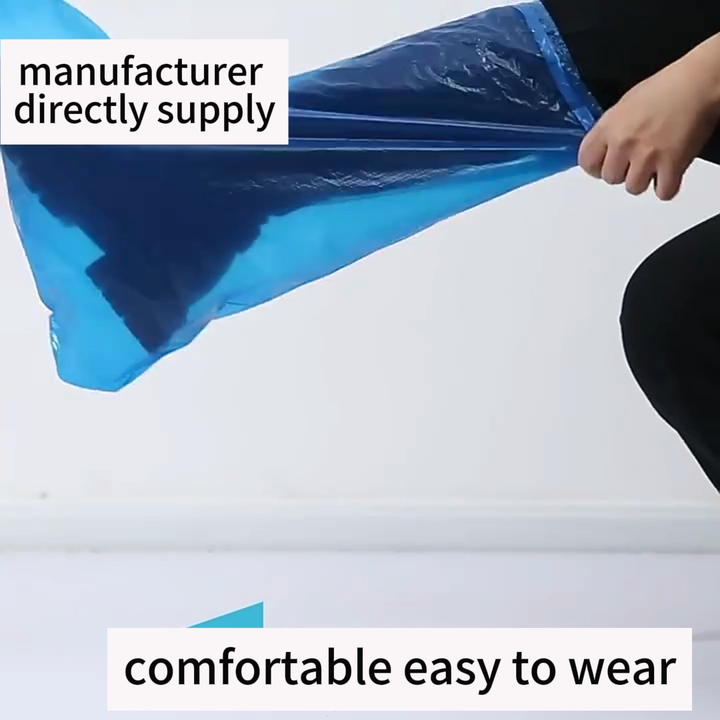 Durable Disposable Boot Cover Waterproof PE Transparent Rain Boot