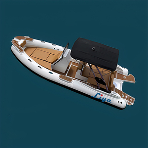 Liya 22 pieds bateau <span class=keywords><strong>semi</strong></span>-<span class=keywords><strong>rigide</strong></span> à coque en fibre de verre avec moteur - Product Image 2