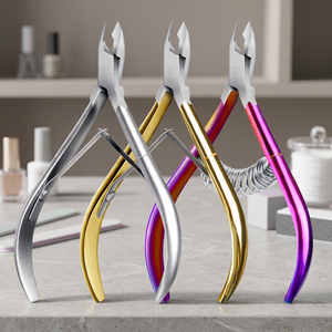 Vente en gros d'outils de manucure en acier inoxydable : Coupe-ongles à lame courbée, Ciseaux pour peaux mortes, Pince à cuticules - Product Image 3