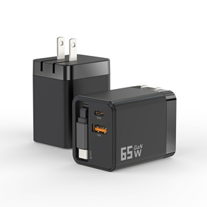 ที่ชาร์จ GaN 65W ขายดีอันดับต้นๆ สีสันปรับแต่งได้/ที่ชาร์จเร็วหลายพอร์ต สายดาต้าแบบยืดหดได้ 5V/4.5A 5V/2.4A - Product Image 4