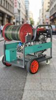 Machine de nettoyage et de dragage de canalisations à haute pression, 250 bars, 60 LPM, à moteur diesel, pour l'entretien des propriétés municipales