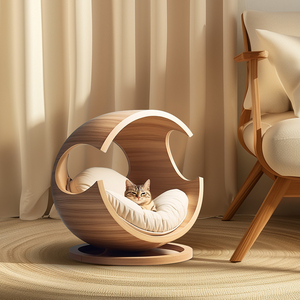 Letti per gatti moderni e mobili casa per animali domestici con letto per gatti di lusso accogliente per gatti - Product Image 3