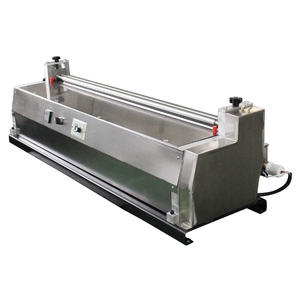 Machine à coller semi-automatique de bureau blanche de 720 mm, en acier inoxydable, électrique, pour le collage automatique de cartons - Product Image 1