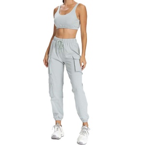 Pantalones Deportivos de Cintura Elástica con Cordón para Mujer, Color Personalizado, Alta Calidad, Poliéster, Estilo Cargo, Venta al por Mayor - Product Image 6