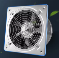 Ventilateur d'extraction industriel axial mural latéral à faible bruit pour salle de bain, cuisine et serre
