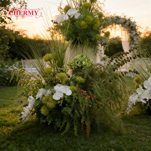 Décoration suspendue personnalisée pour mariage, fleurs artificielles en soie de luxe en gros pour événements et fêtes - Product Image 4