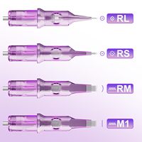 Cartouches de sécurité pour pistolet de tatouage, aiguilles de tatouage jetables Pro 0.25MM, fournitures standard à 3 doublures, 20 pièces