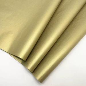 Customized Golden Color Tissue <b>Wrapping</b> <b>Paper</b> With Company Logo - Product Image 1