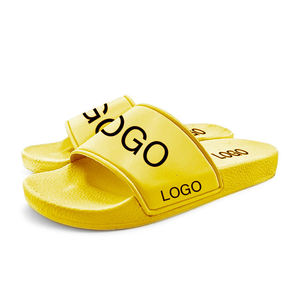 Greatslides Pantuflas Zapatillas Por Mayor,Casual Slides Shoes Sandalias planas de cuero baratas, Custom Printed Yellow House <span class=keywords><strong>Slippers</strong></span> - Product Image 2