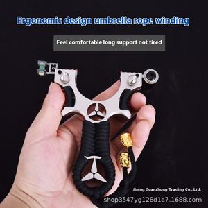 All'ingrosso in acciaio inossidabile lega di fionda senza cravatta a stampa rapida fascia di gomma piatta per esterno con taglio in metallo - Product Image 3