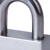 Candado Cuadrado de Acero Inoxidable SS304 de 50 mm, Impermeable, Antioxidante, con Grillete Reforzado, con Llave, para Puerta, Remolque, Almacén, Venta al por Mayor