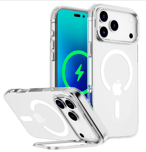 Custodia Magnetica <span class=keywords><strong>Arancione</strong></span> con Supporto per Obiettivo per <span class=keywords><strong>iPhone</strong></span> 17 Pro, Custodia Antiurto in PC per <span class=keywords><strong>iPhone</strong></span> 15 Pro Max - Product Image 4