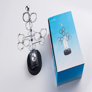 ZD389 Vente en gros : Nouveaux jouets sensoriels d'équilibre artistique, ornements de décoration artisanale pour la maison, jouets de bureau à <span class=keywords><strong>mouvement</strong></span> perpétuel en trois pièces - Product Image 6