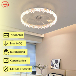 Ventilador de Techo LED Retráctil Silencioso de 6 Velocidades, Motor de CC Moderno, Atenuación Continua, Control Remoto y Aplicación, 5 Aspas, Purificación de Aire, Energía Eléctrica - Product Image 1