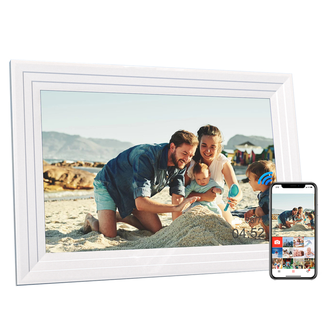 32GB Memory 10.1 Inch Wifi Touch Video Digital Picture Lcd Cloud Digital Photo Frame With Phone APP Support