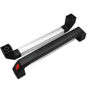 Contemporary CNC Door Pull Handle Square Machine Aluminum Alloy <b>Silver</b> Industrial Handle for Workshop for <b>Drawer</b> - Product Image 5