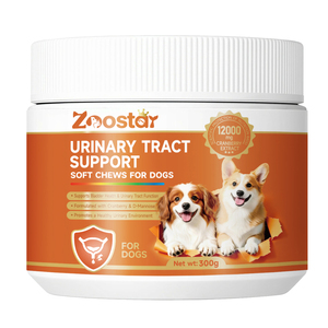 Masticabili Morbidi per Cani con Mirtillo Rosso per la Salute della Vescica e delle Infezioni Urinarie, Contengono Ingredienti Attivi, Integratore di Mirtillo Rosso e D-Mannosio - Product Image 1