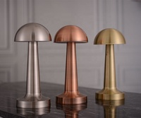 Lampe de bureau LED sans fil sans fil de Style moderne nordique lampe de Table champignon Rechargeable contrôle tactile pour l'alimentation USB de Restaurant