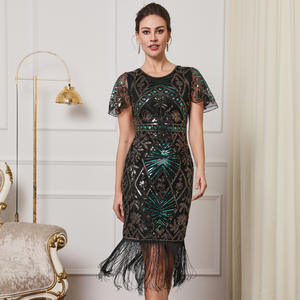 <span class=keywords><strong>Robe</strong></span> de cocktail semi-formelle <span class=keywords><strong>style</strong></span> Gatsby 2025 pour femme enceinte, taille haute, col rond, manches longues, coupe ajustée, longueur crayon, en polyester, <span class=keywords><strong>style</strong></span> années 1950 - Product Image 6