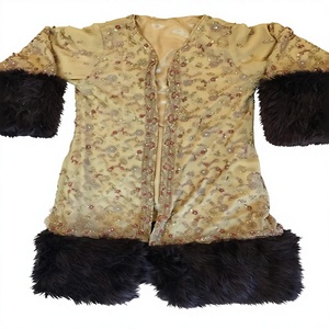 Indian Vintage Style Banjara Designer Velvet Bomber <b>Jacket</b> with Puff Sleeves and Wool Lining for Women Winter - Product Image 1