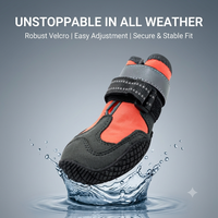 Chaussures d'hiver imperméables pour chien, semelle en caoutchouc antidérapante, doublure en polaire respirante, bottes pour chiens de taille moyenne à grande