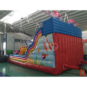 Château gonflable pour enfants en PVC <span class=keywords><strong>commercial</strong></span>, château gonflable extérieur, thème océan, parc gonflable combiné, trampoline pour enfants - Product Image 4