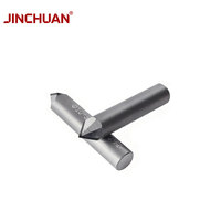 JINCHUAN Fraise de gravure PCD en diamant polycristallin, outil de gravure CNC à queue hexagonale pour pierre, granit, marbre, verre