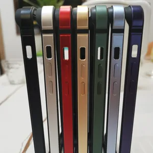 For iPhone 14 15 frame bumper Hard Slim Thin Metal Bumper for iPhone 15 Pro Max Aluminum Frame Case