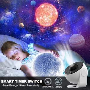 Proiettore Planetario Galassia 13-in-1 con Pellicola, Lampada Proiettore Nebulosa Rotante con Timer, <span class=keywords><strong>Luce</strong></span> Notturna Stellata per Decorazione Camera da Letto Bambini - Product Image 3