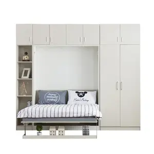 Set Perabot Kamar Tidur Modern Digunakan Dinding Tempat Tidur Lipat Cina Sofa Dinding Tempat Tidur