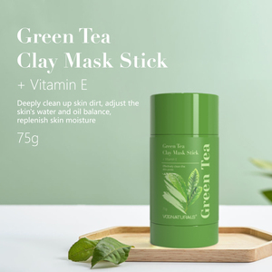 <span class=keywords><strong>Mascarilla</strong></span> Facial en Barra de Arcilla de Té Verde Vegana Natural OEM con Vitamina E, Control de Grasa, Limpieza Profunda, Minimiza Puntos Negros y Humecta - Product Image 1