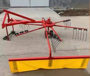 Petit râteau à foin rotatif Roue à doigts Machine d'épandage de prairies entraînée par prise de force actionnée par tracteur Autres machines agricoles - Product Image 3