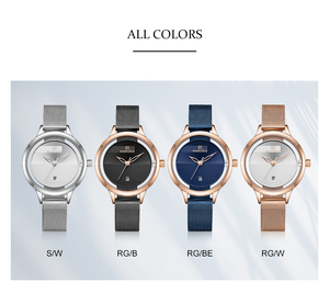 NAVIFORCE 5014 Luxury Brand Ladies Watch Fashion Elegant Women Quartz Calendar <span class=keywords><strong>orologio</strong></span> da polso impermeabile semplice <span class=keywords><strong>orologio</strong></span> <span class=keywords><strong>bracciale</strong></span> - Product Image 5