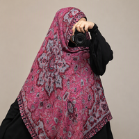 Fabricants de hijabs en Chine, hijab châle en modal à imprimé cerf, ourlet bébé, pour femmes musulmanes, nouvelle collection classique, OEM