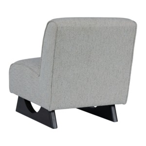 Poltrona Imbottita Contemporanea in Tessuto Grigio, Design Moderno per Soggiorno e Camera da Letto - Product Image 4