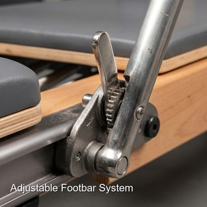 Reformer de <span class=keywords><strong>Pilates</strong></span> classique à cadre blanc en alliage d'aluminium de Shandong <span class=keywords><strong>Pilates</strong></span> pour les cliniques de bien-être haut de gamme - Product Image 4