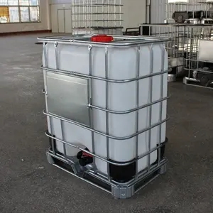 Tanque de agua de plástico con cubo giratorio, HDPE, 500 litros, Ibc