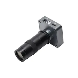 Real photo 48MP Full HD H-D-M-I USB Industry Digital C-Mount Electronic Microscope Camera 100x Zoom C-Mount Lens
