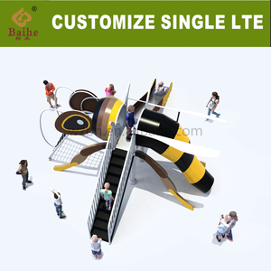 BAIHE Big Bee Landscape Playsets Iron PE Series Equipo de juegos <span class=keywords><strong>para</strong></span> exteriores Hecho de plástico duradero <span class=keywords><strong>para</strong></span> Camp Resorts City Parks - Product Image 2