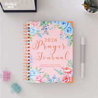 Planner Agenda Carnet de Prières et Gratitude Personnalisé 2026 2027 avec Impression Logo, pour la Manifestation et la Santé Mentale des Femmes, avec Coffret