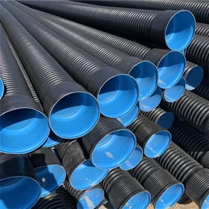 High Quality HDPE Double Wall Corrugated Drainage Pipe Corrugated Pipe Plastic