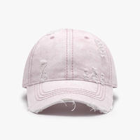Casquette de baseball en sergé Oxford 100% coton lavable, douce, respirante, imperméable, réglable, avec 6 emplacements pour patchwork et trous à ressort